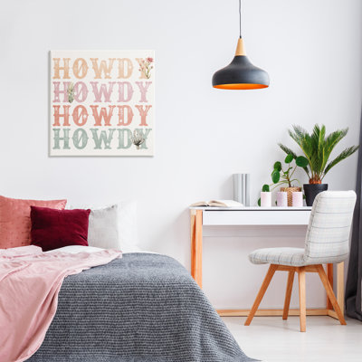 Toile rétro «Howdy Rainbow», par Kim Allen