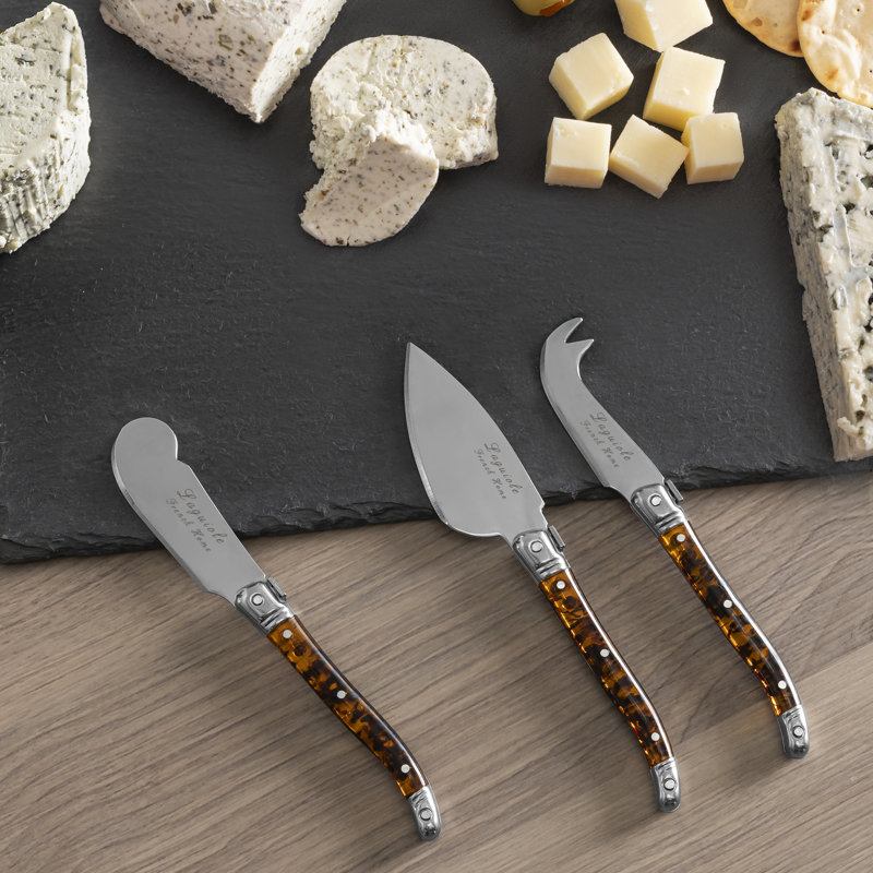 French Home 7-Piece Laguiole Tortoise Shell Cheese Knife And Spreaders Set