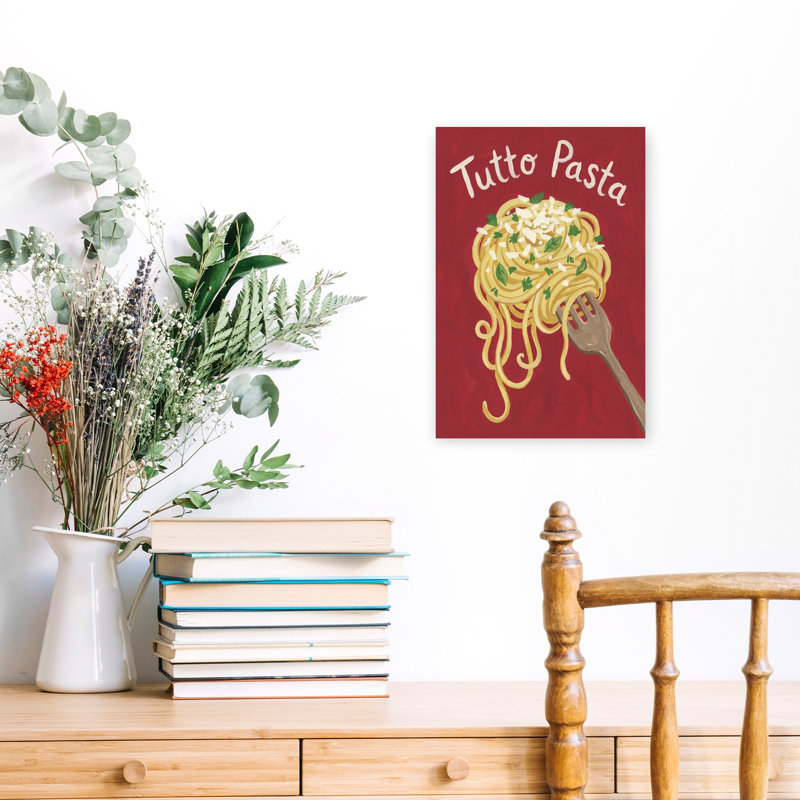 «Rustic Italian Pasta», reproduction d'art murale contemporaine, 18" H x 12" W