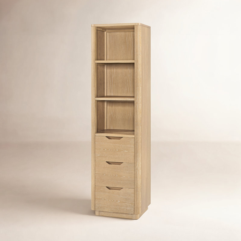 Kaiser 20in. Storage Cabinet for Bathroom, Kitchen and Living Room, Washed Ash Gray