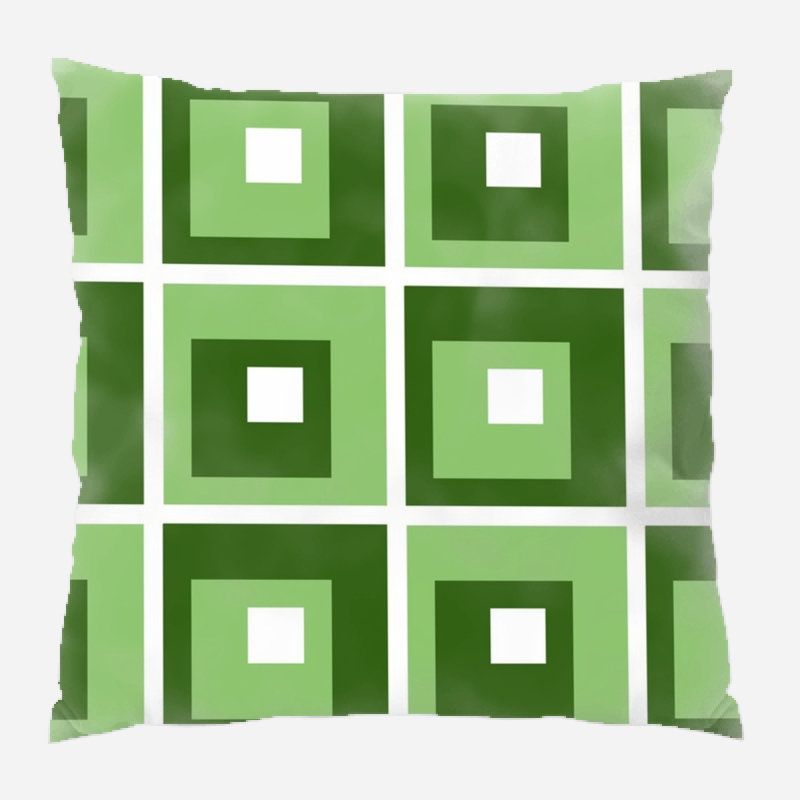 Coussin design, Vert