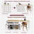 74.5" Rolling Kitchen Island with Extendable Dining Table, Mobile Kitchen Cart on Wheels with 4-Door Cabinet, 2 Drawers and Spice Rack, Multi-Functional Prep Station for Dining Room, White-694189020