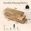 Wall Mounted Rustic Shelves Set of 3, Decorative Floating Shelf Length 40 cm