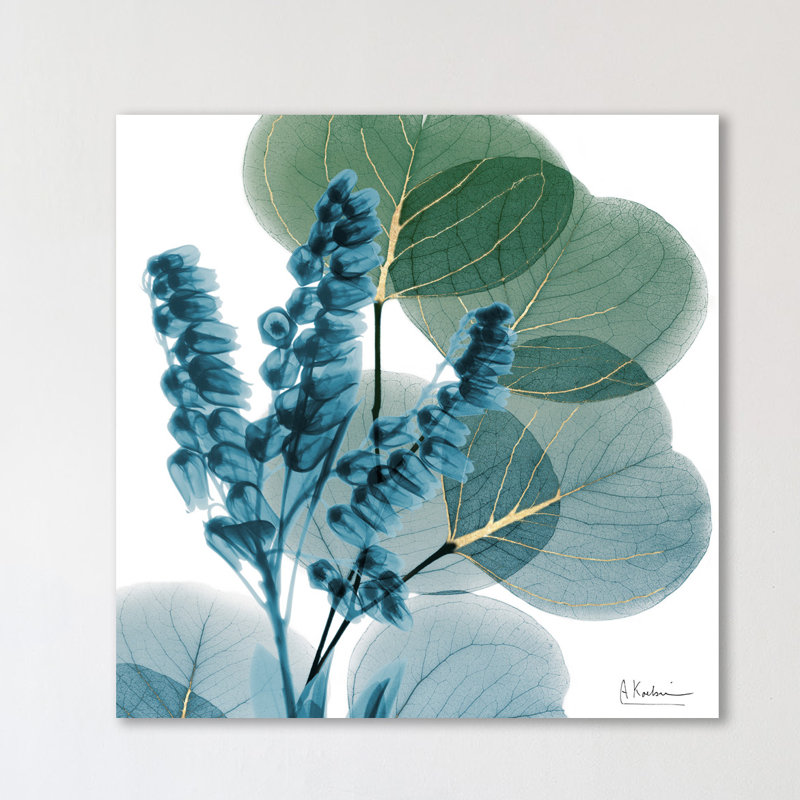 Golden Lilly Of Eucalyptus - Wrapped Canvas Print, 30cm H x 30cm W x 4cm D