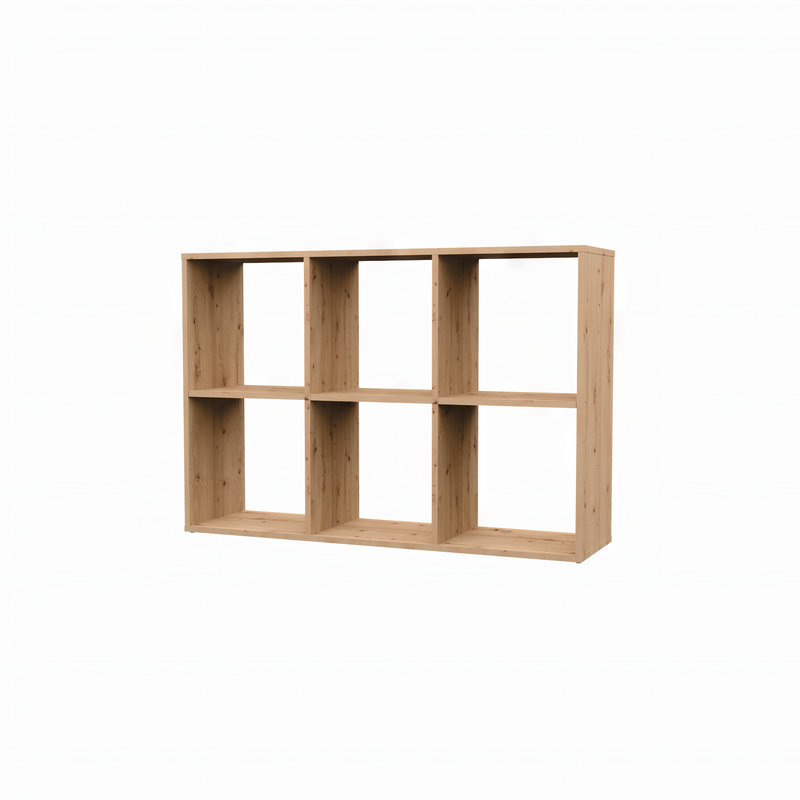 Neiya 75cm H x 110cm W Bookcase, Brown