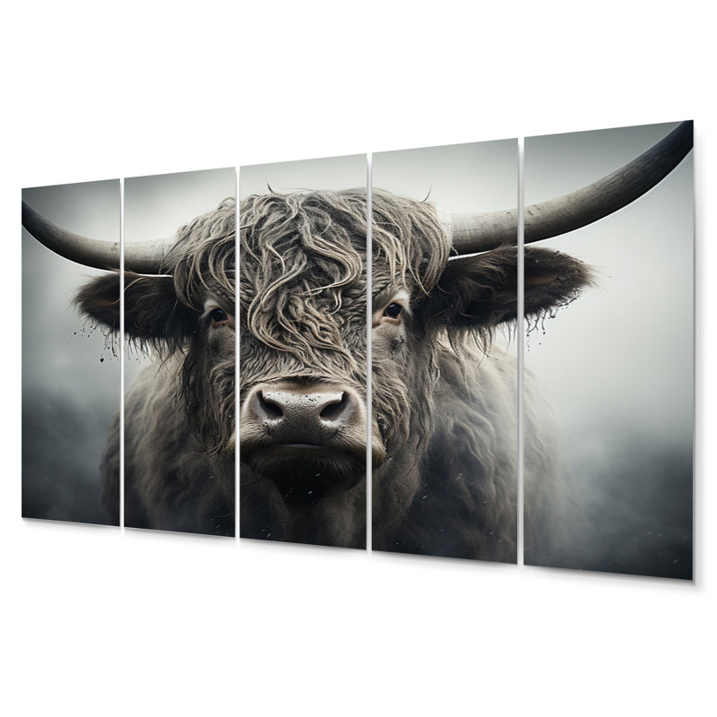Ensemble de 5 décorations murales 5 bouvillons muraux