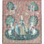Hand-Knotted High-Quality Green and Pink Area Rug