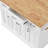 54Inch Large Kitchen Island With Rubber Wood Drop Leaf, Embossed Texture Rolling Kitchen Cart On 4 Wheels With 4 Doors And 3 Drawers, Kitchen Island With Storage For Kitchen, Dining Room-1064765793