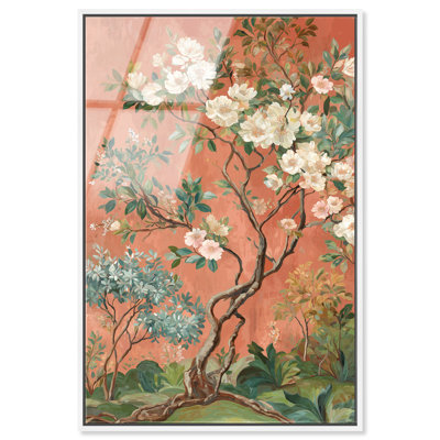 Décoration murale botanique encadrée «Gnarled Serenity II» par Art Remedy, cadre blanc, 20 x 30