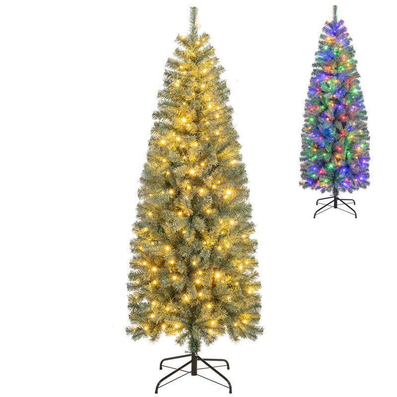 Arbre de Noël artificiel avec lumières et branches, 4.5'