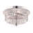 B&S Lighting Inc Chandeliers Bagel Crystal Flush Mount Chandelier 12"Wx 6"H 4 Lights-37029125
