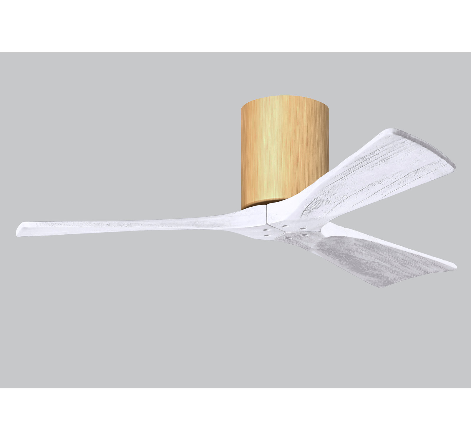 Olivier 3 Blade Ceiling Fan, Matte White, Light Maple, 42"