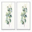 «Green White Minimalisme Eucalyptus Essence» 2 - pièces sur toile-1535489340-1535489342