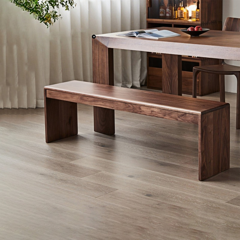 Banc en bois massif Taciser, H 16,53 po x l 47,24 po x P 12,59 po