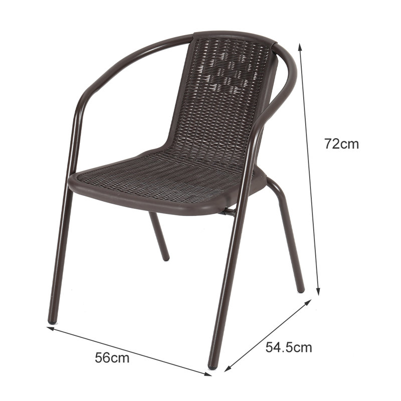 Aram Stacking Patio Dining Armchair