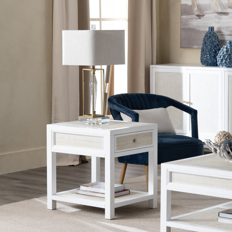 Mordcha 1 Drawer 1 Shelf End Table