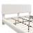 White Boucle Floating Bed with Light,King-121043322