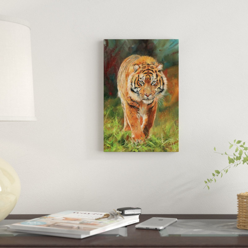 «Amur Tiger», reproduction d'impression sur toile, H 12 po x l 8 po x P 0,75 po, Toile tendue, Pas de tapis