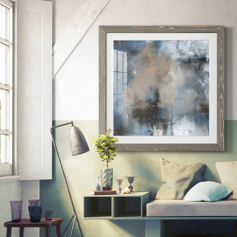 Shifting Motion II - reproduction encadrée de qualité supérieure - prête à être accrochée, Cadre gris