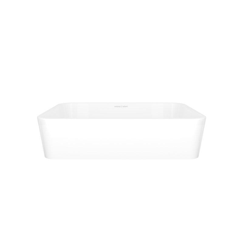 Edge 45 Rounded Rectangle 17-3/4" Vessel Lavatory Sink in Volcanic Limestone without Internal Overflow