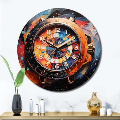 Luxury Watch Diamond Dusk III Metal Wall Clock