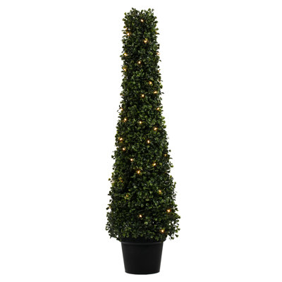 Artificial Boxwood Cone In Pot UV