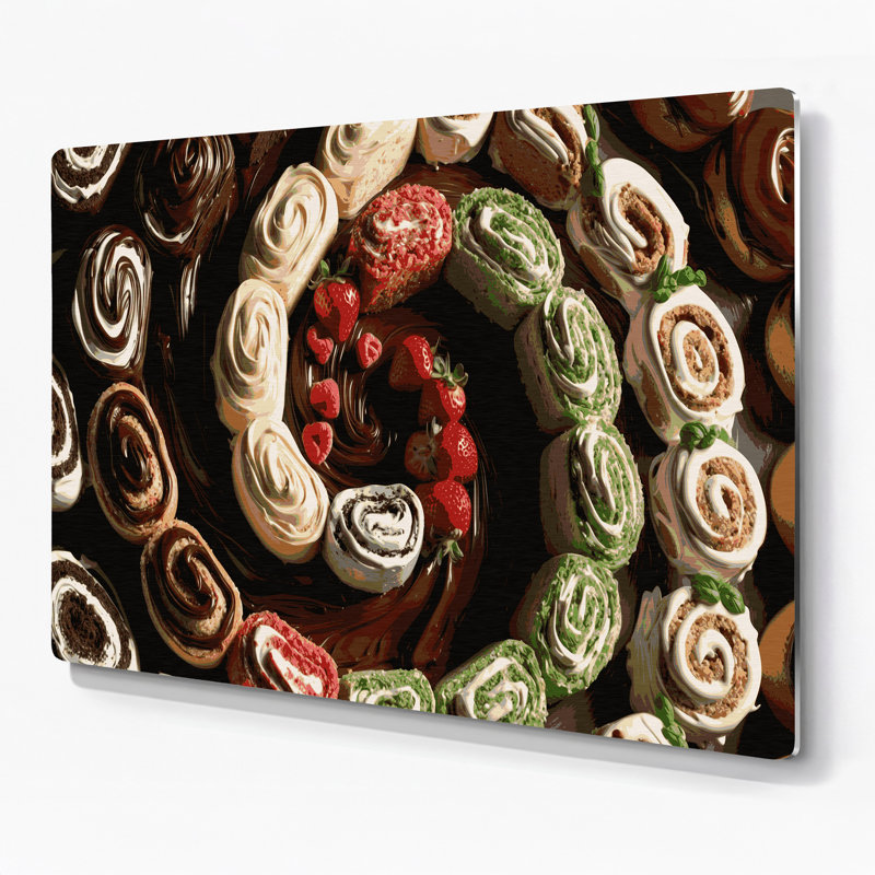 Art mural noir Desserts, H 11 po x l 14 po