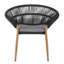 Chaise de salle à manger en osier de style papasan Cyril-1029444600