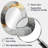Grey And Gold Abstract Marble I - Gold Oval Wall Mirror Decor-2115226927