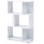 Bibliothèque blanche à 3 tablettes Staggered