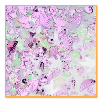 Confetti de douche nuptiale - paquet de 6