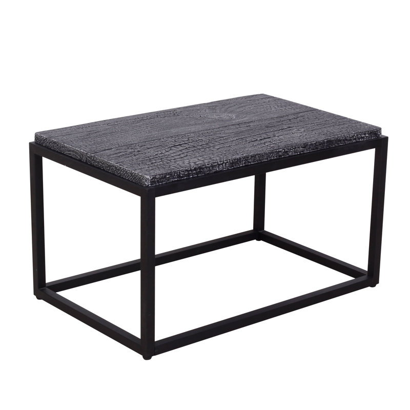 Table basse Shaun, Bois brûlé