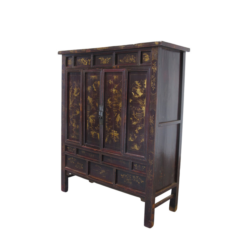 Antique Chinese Chinoiserie-Style Cabinet