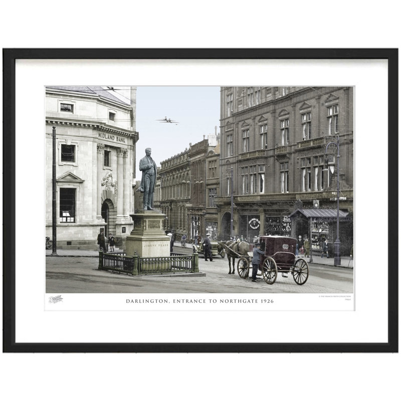 Darlington, Entrance To Northgate 1926 by Francis Frith - Single Picture Frame Print, 28cm H x 36cm W x 2.3cm D