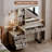 Axelson Makeup Vanity Desk with Large Mirror and Lights&Charging Station,3 Lighting Modes-2034258281