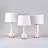 25.5'' Coastal Luxury Capiz Shell Table Lamp with Nightlight, 4-Way Control, Living Room Bedroom Decor, Modern Glam Decorative Bedside Lamp with White Linen Shade, Handcrafted