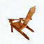 Chaise Adirondack pliable en bois de chêne pour une utilisation intérieure / extérieure