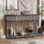 Console 52 po moderne et contemporaine avec 4 tiroirs et 1 tablette