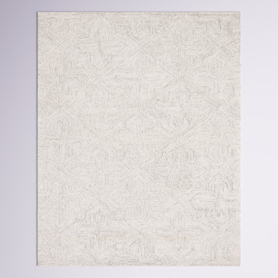 Tapis abstrait gris / ivoire Aniek 425