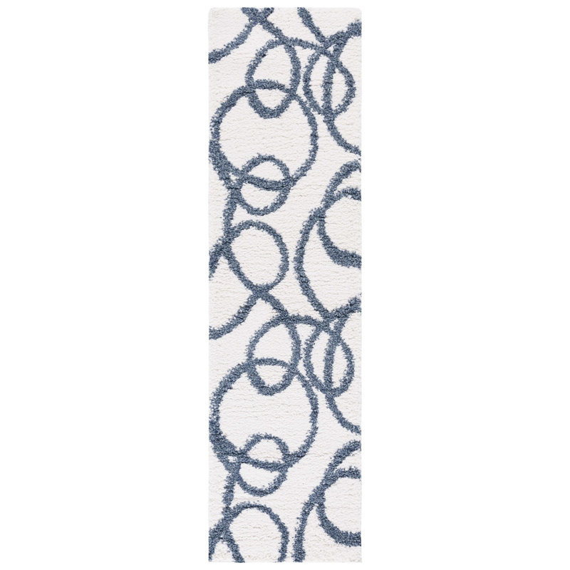 Tapis à poils longs Coup Coup, Tapis de couloir 2 pi 2 po x 8 pi