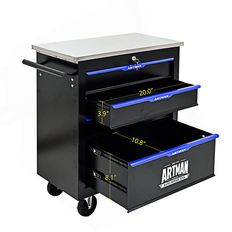 Multifunctional Tool Cart With Wheels, Entryway Cabinet