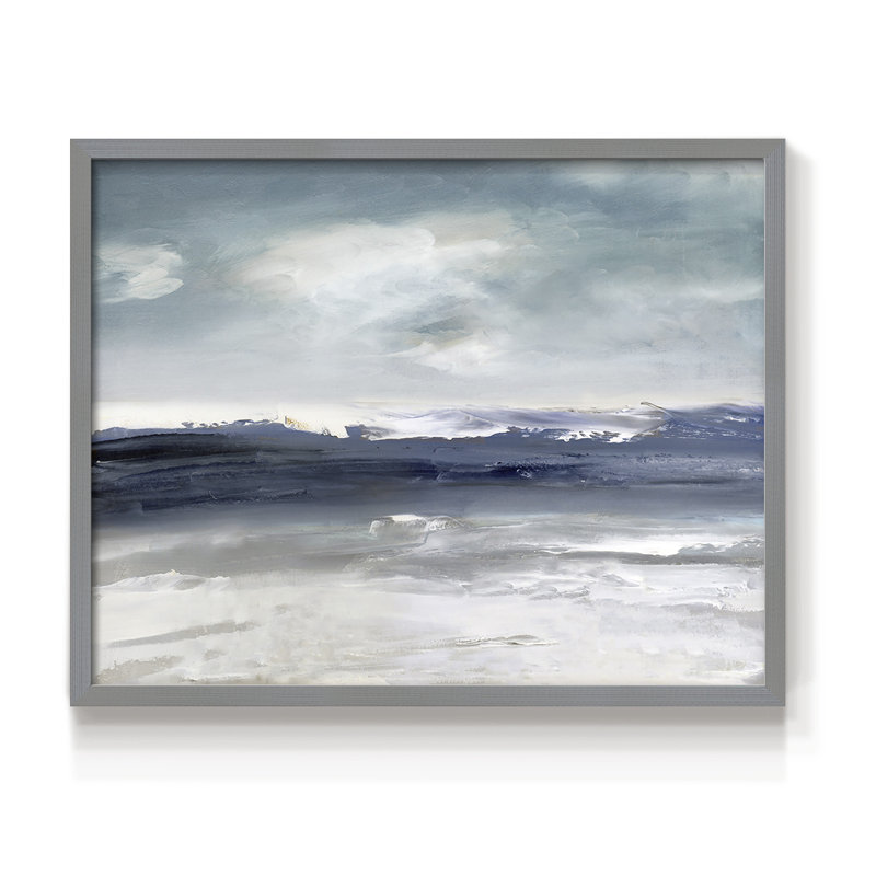Beachcombers Paradise -Framed Print - Restickable, Grey, H 22 po x l 28 po