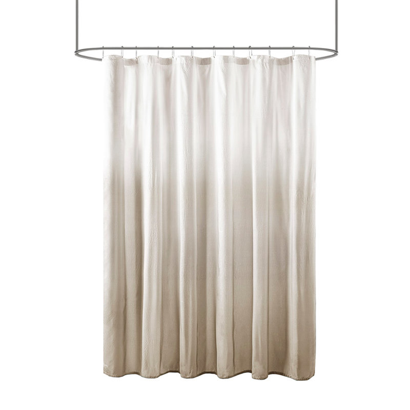 Rideau de douche en jacquard tissé classique Classic, Taupe