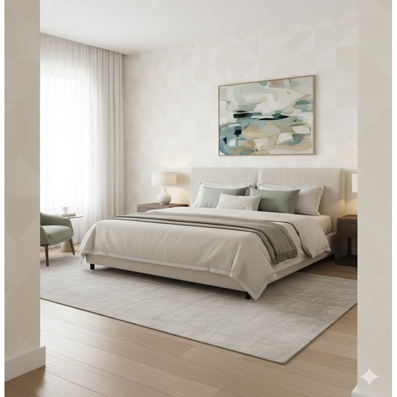 Rouleau de papier italien Italian Textures 4 Collection Geometrico Congo, Blanc