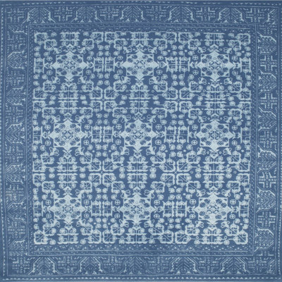 Tapis bleu