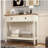 Farmhouse Style Console Table With Dual-Tone Design, 2 Drawers And Bottom Storage Shelf – Rustic Side Table For Entryway, Living Room And Hallway-1870131656