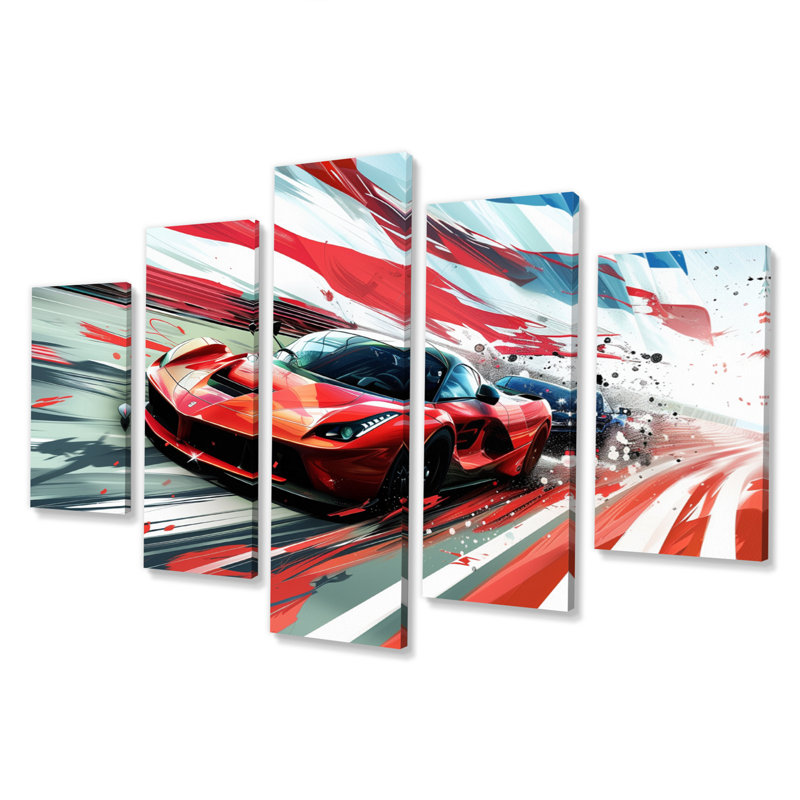 Syrine - Race Tracks Wall Art Set