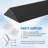 30" Slide-In Range Rear Filler Kit, Stove Gap Universal Triangular Filler Strip, Cooktop Trim Kit Between Stove And Backsplash For Whirlpool & Most Brand, Durable Aluminum, Black
