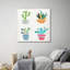 «Cute Cacti», art sur toile-1801270473