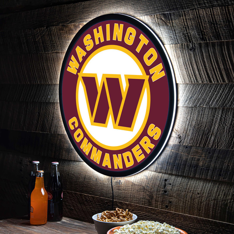Plaque murale lumineuse NFL, Commanders de Washington